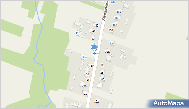 Samsonów-Ciągłe, Samsonów-Ciągłe, 32, mapa Samsonów-Ciągłe