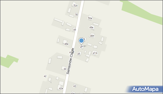 Samsonów-Ciągłe, Samsonów-Ciągłe, 47, mapa Samsonów-Ciągłe
