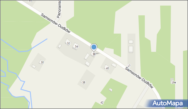 Samsonów-Dudków, Samsonów-Dudków, 36, mapa Samsonów-Dudków