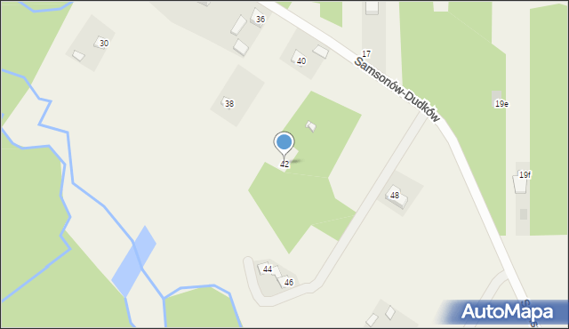 Samsonów-Dudków, Samsonów-Dudków, 42, mapa Samsonów-Dudków