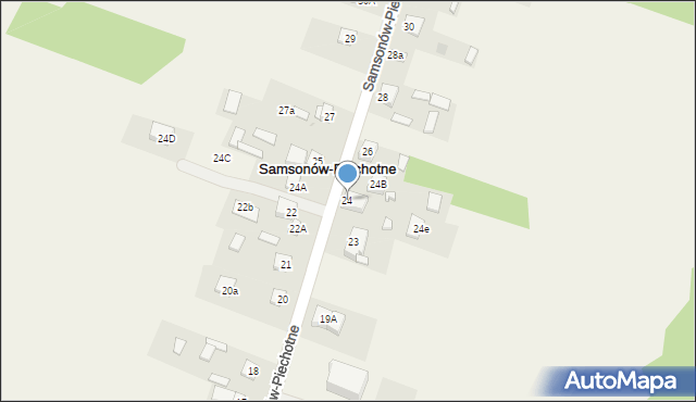 Samsonów-Piechotne, Samsonów-Piechotne, 24, mapa Samsonów-Piechotne