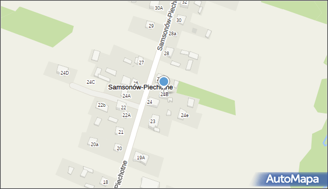 Samsonów-Piechotne, Samsonów-Piechotne, 24B, mapa Samsonów-Piechotne