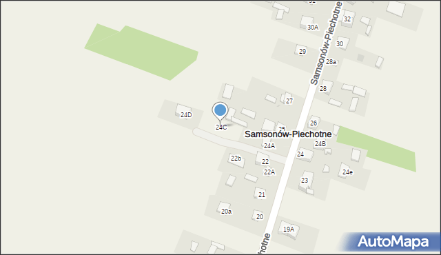 Samsonów-Piechotne, Samsonów-Piechotne, 24C, mapa Samsonów-Piechotne