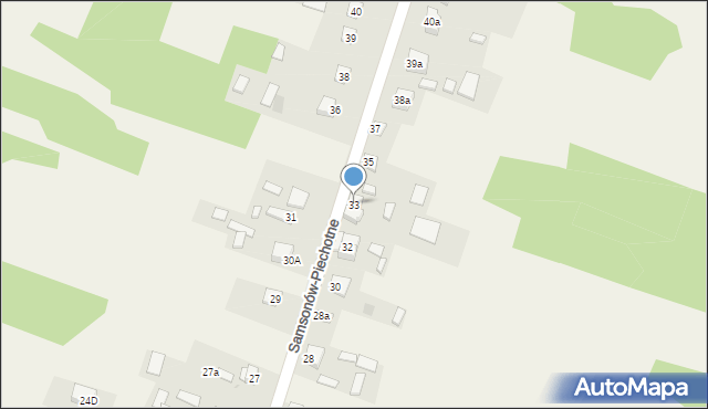Samsonów-Piechotne, Samsonów-Piechotne, 33, mapa Samsonów-Piechotne