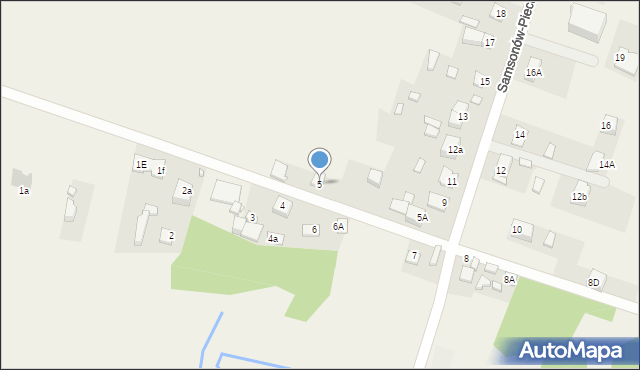 Samsonów-Piechotne, Samsonów-Piechotne, 5, mapa Samsonów-Piechotne