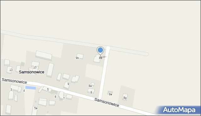 Samsonowice, Samsonowice, 8B, mapa Samsonowice