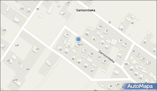 Samsonówka, Samsonówka, 73, mapa Samsonówka