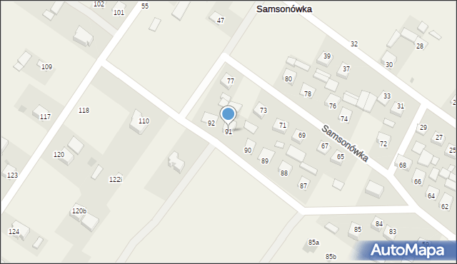 Samsonówka, Samsonówka, 91, mapa Samsonówka