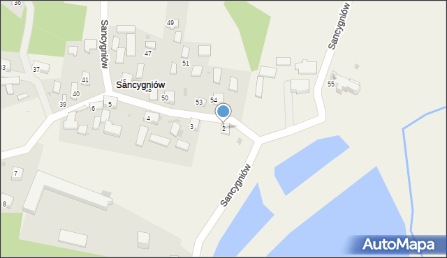 Sancygniów, Sancygniów, 2, mapa Sancygniów