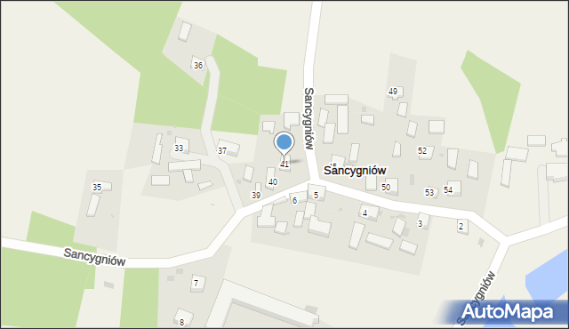 Sancygniów, Sancygniów, 41, mapa Sancygniów