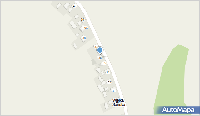 Sanoka, Sanoka, 36, mapa Sanoka