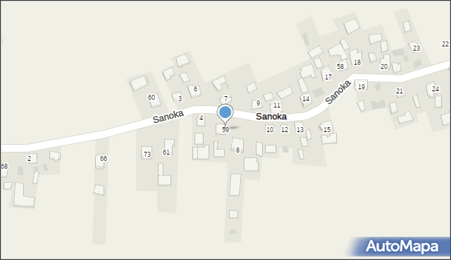 Sanoka, Sanoka, 59, mapa Sanoka