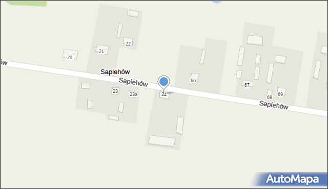 Sapiehów, Sapiehów, 24, mapa Sapiehów