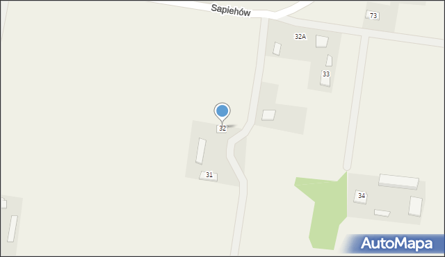 Sapiehów, Sapiehów, 32, mapa Sapiehów