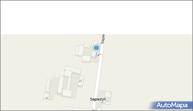 Sapieżyn, Sapieżyn, 11A, mapa Sapieżyn