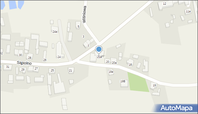 Sąpolno, Sąpolno, 21a, mapa Sąpolno