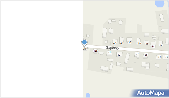 Sąpolno, Sąpolno, 43, mapa Sąpolno