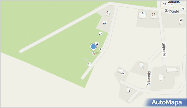 Sapunki, Sapunki, 13, mapa Sapunki