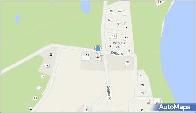 Sapunki, Sapunki, 25, mapa Sapunki