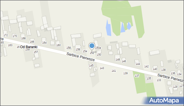 Sarbice Pierwsze, Sarbice Pierwsze, 152, mapa Sarbice Pierwsze