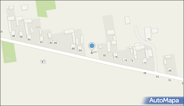 Sarbice Pierwsze, Sarbice Pierwsze, 82, mapa Sarbice Pierwsze