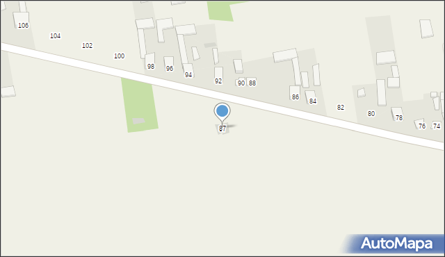 Sarbice Pierwsze, Sarbice Pierwsze, 87, mapa Sarbice Pierwsze