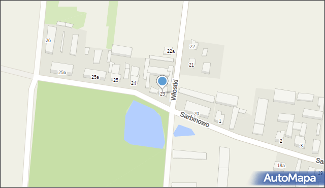Sarbinowo, Sarbinowo, 23, mapa Sarbinowo