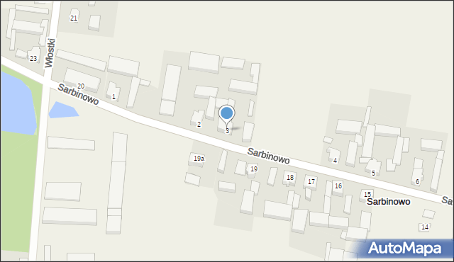 Sarbinowo, Sarbinowo, 3, mapa Sarbinowo
