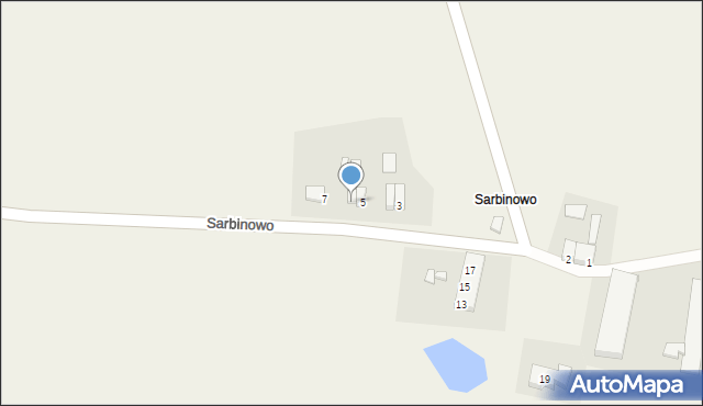 Sarbinowo, Sarbinowo, 6, mapa Sarbinowo