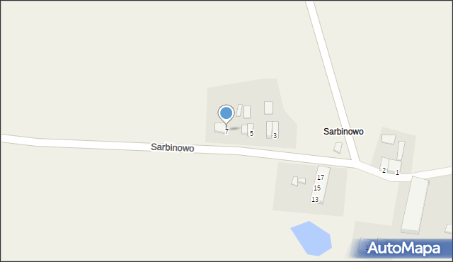 Sarbinowo, Sarbinowo, 7, mapa Sarbinowo