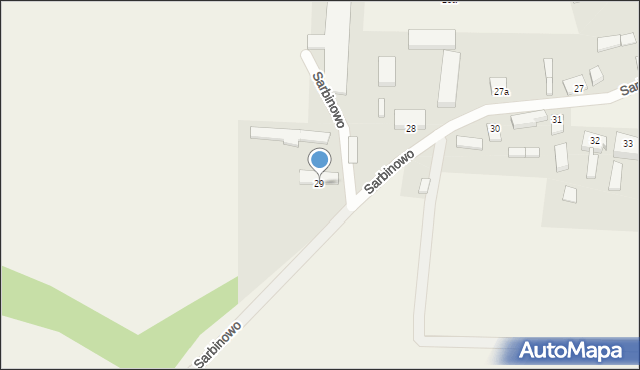 Sarbinowo, Sarbinowo, 29, mapa Sarbinowo