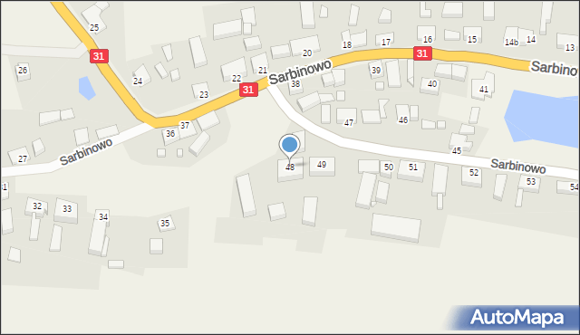 Sarbinowo, Sarbinowo, 48, mapa Sarbinowo