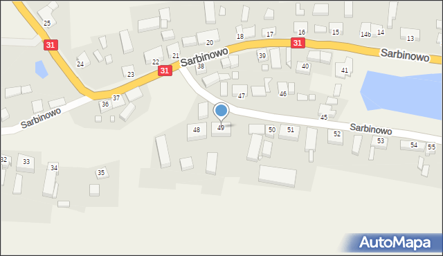 Sarbinowo, Sarbinowo, 49, mapa Sarbinowo