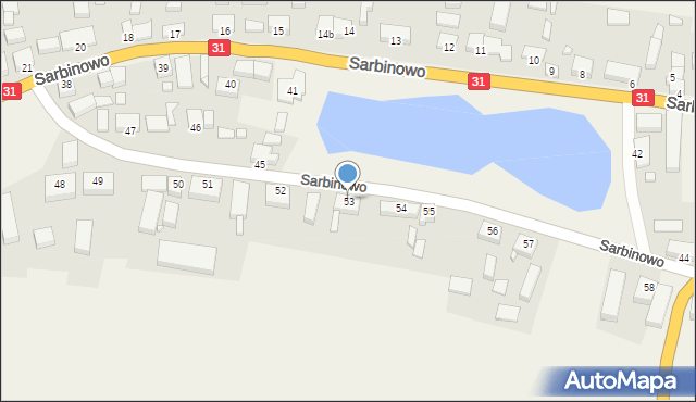 Sarbinowo, Sarbinowo, 53, mapa Sarbinowo