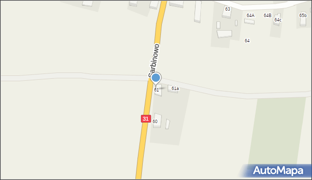 Sarbinowo, Sarbinowo, 61, mapa Sarbinowo