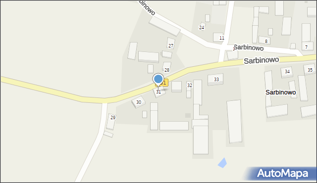 Sarbinowo, Sarbinowo, 31, mapa Sarbinowo