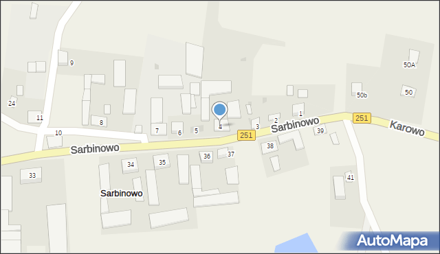 Sarbinowo, Sarbinowo, 4, mapa Sarbinowo