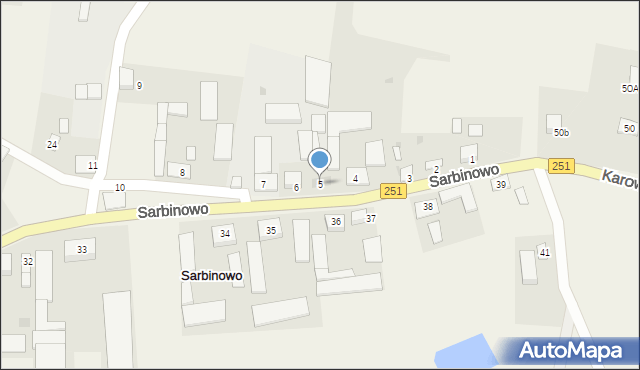 Sarbinowo, Sarbinowo, 5, mapa Sarbinowo