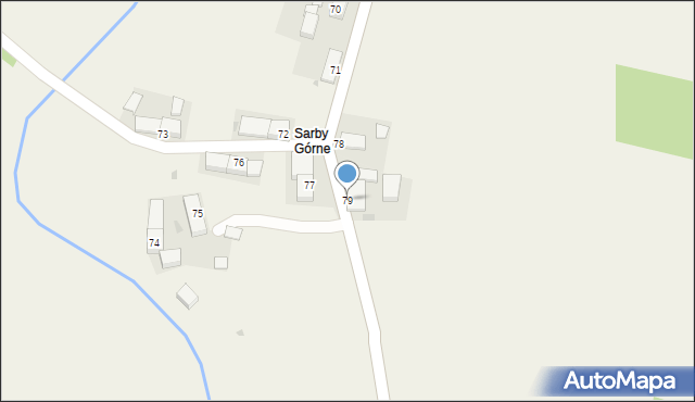 Sarby, Sarby, 79, mapa Sarby