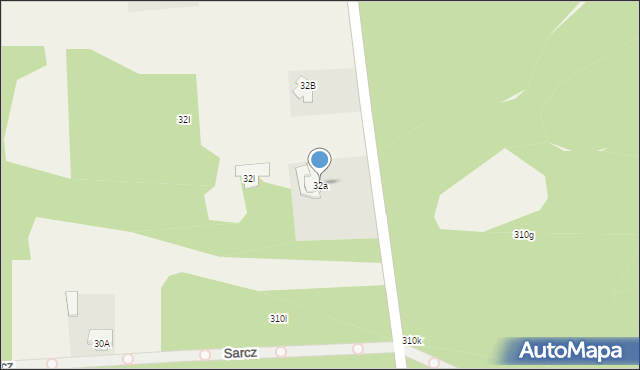 Sarcz, Sarcz, 32a, mapa Sarcz