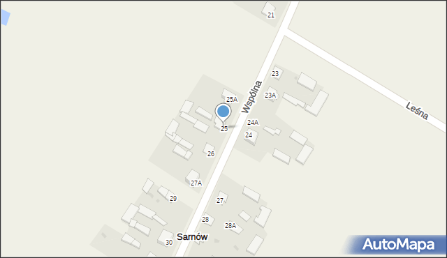 Sarnów, Sarnów, 25, mapa Sarnów