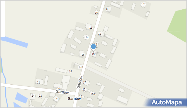 Sarnów, Sarnów, 15, mapa Sarnów