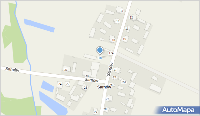 Sarnów, Sarnów, 18, mapa Sarnów