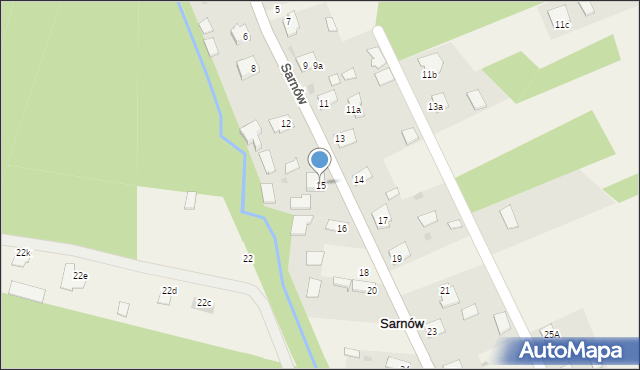 Sarnów, Sarnów, 15, mapa Sarnów