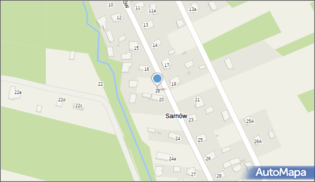 Sarnów, Sarnów, 18, mapa Sarnów