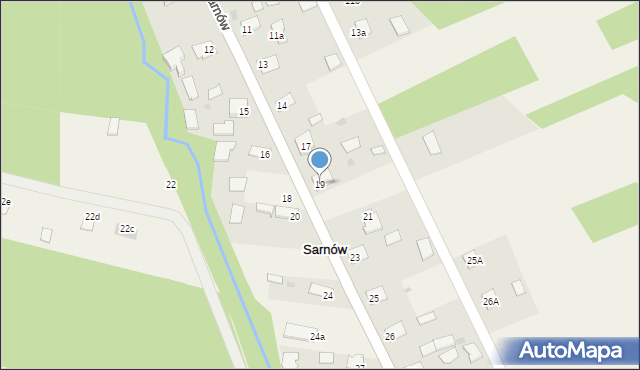 Sarnów, Sarnów, 19, mapa Sarnów