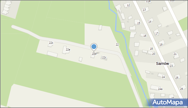 Sarnów, Sarnów, 22d, mapa Sarnów