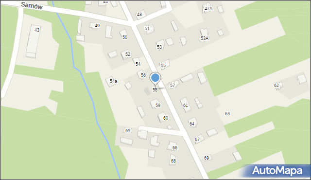 Sarnów, Sarnów, 58, mapa Sarnów