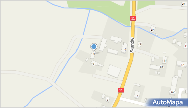 Sarnów, Sarnów, 5, mapa Sarnów