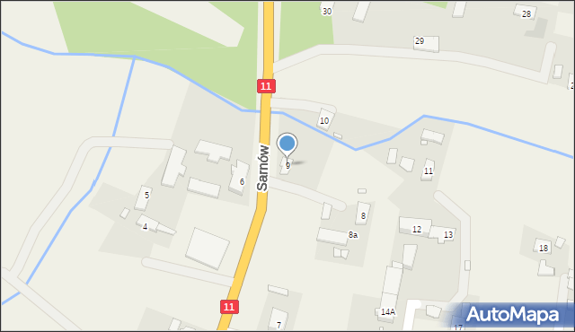 Sarnów, Sarnów, 9, mapa Sarnów